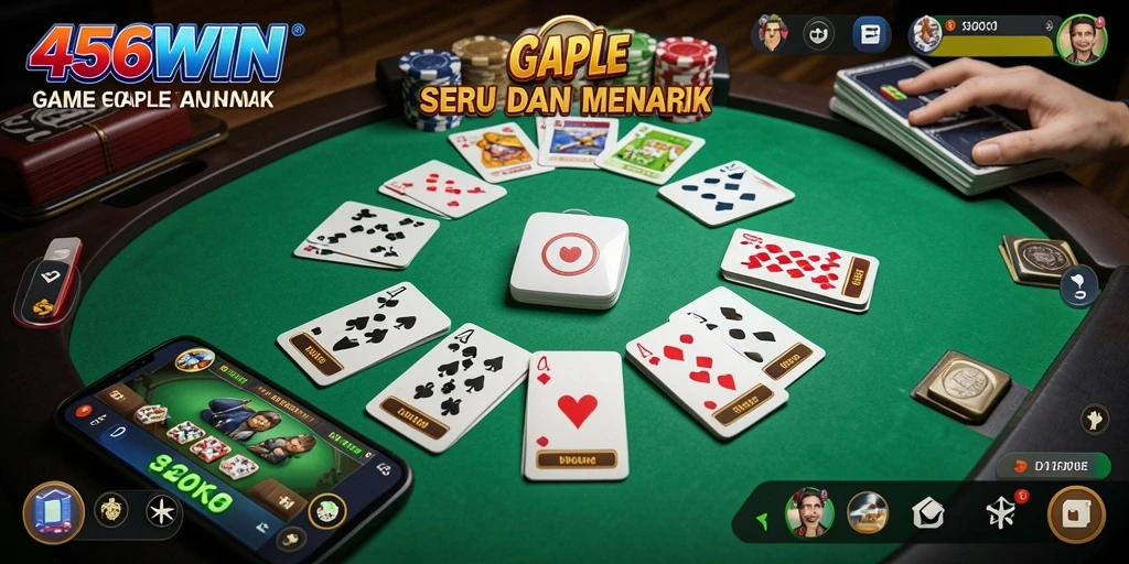 Screenshot gameplay Gaple di 456WIN yang menarik dan penuh aksi.
