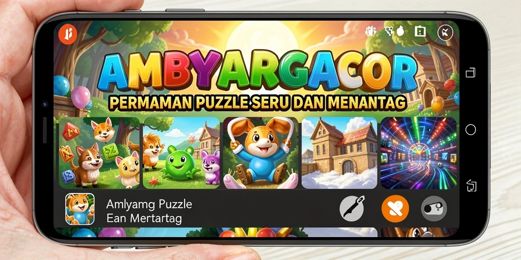 Gameplay menantang dari AMBYARGACOR dengan berbagai teka-teki menarik.