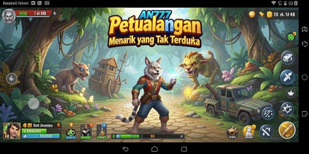 Screenshot menampilkan pengalaman gameplay luar biasa AN777 dalam petualangan seru.