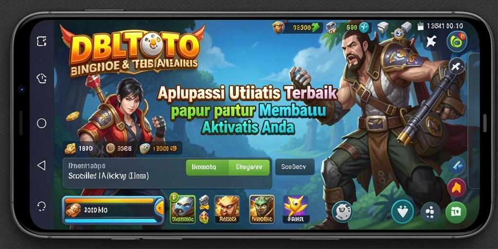 Screenshot DBLTOTO menunjukkan tampilan antarmuka aplikasi Utility yang intuitif.