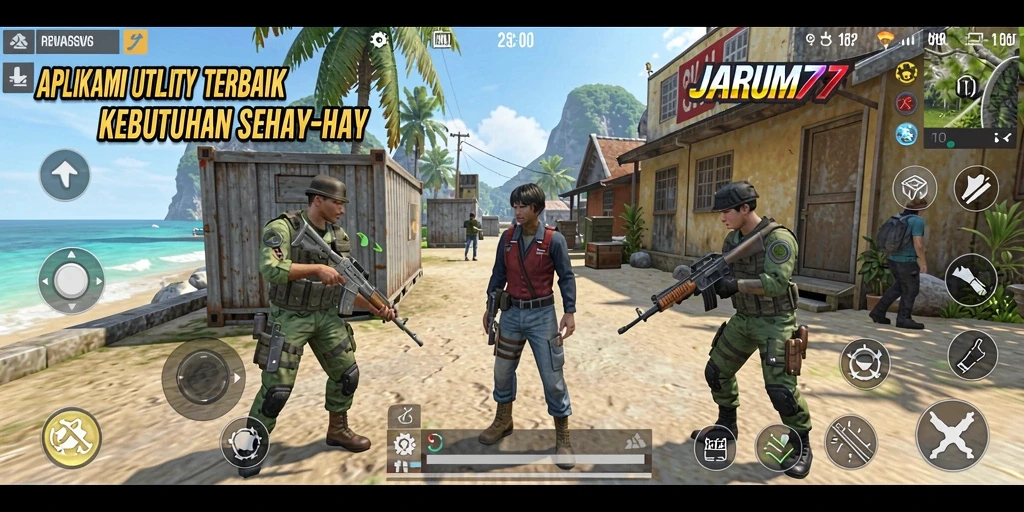 Screenshot utama JARUM77 menunjukkan antarmuka pengguna yang sederhana dan fungsional.