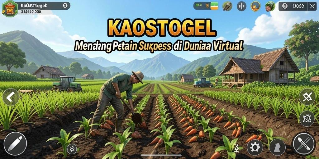 Tampilan menarik dari gameplay <strong>KAOSTOGEL</strong> yang menampilkan ladang yang subur.