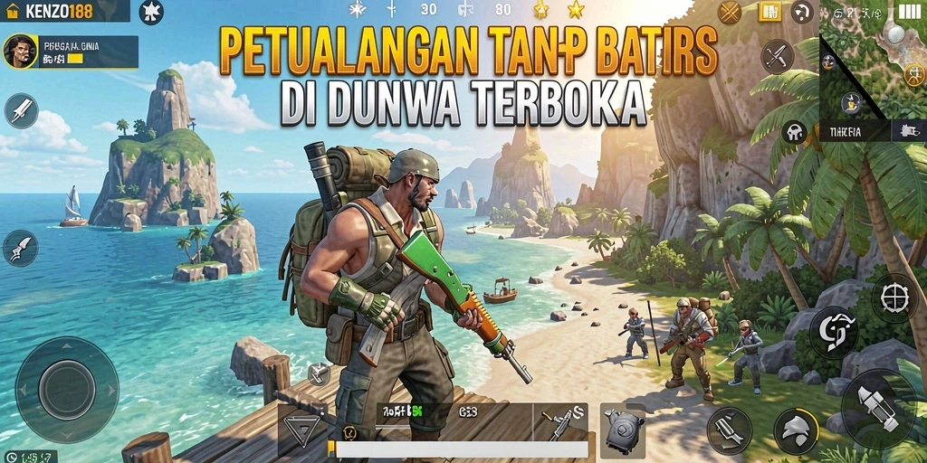 Screenshot KENZO188 menampilkan gameplay menarik dalam dunia terbuka yang luas.