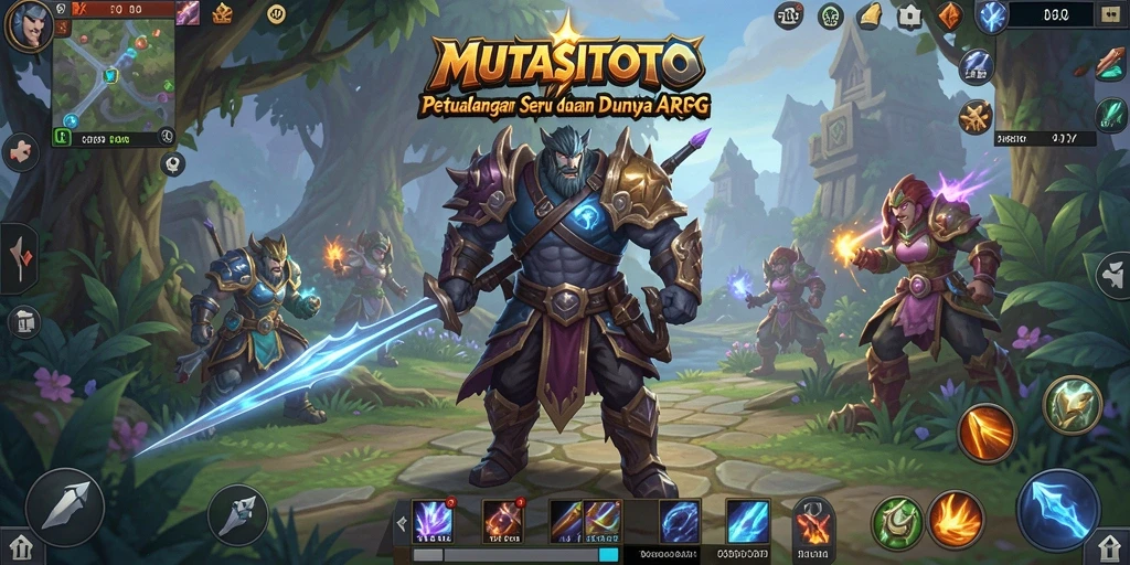Screenshot menampilkan aksi seru dalam gameplay ARPG MUTASITOTO.