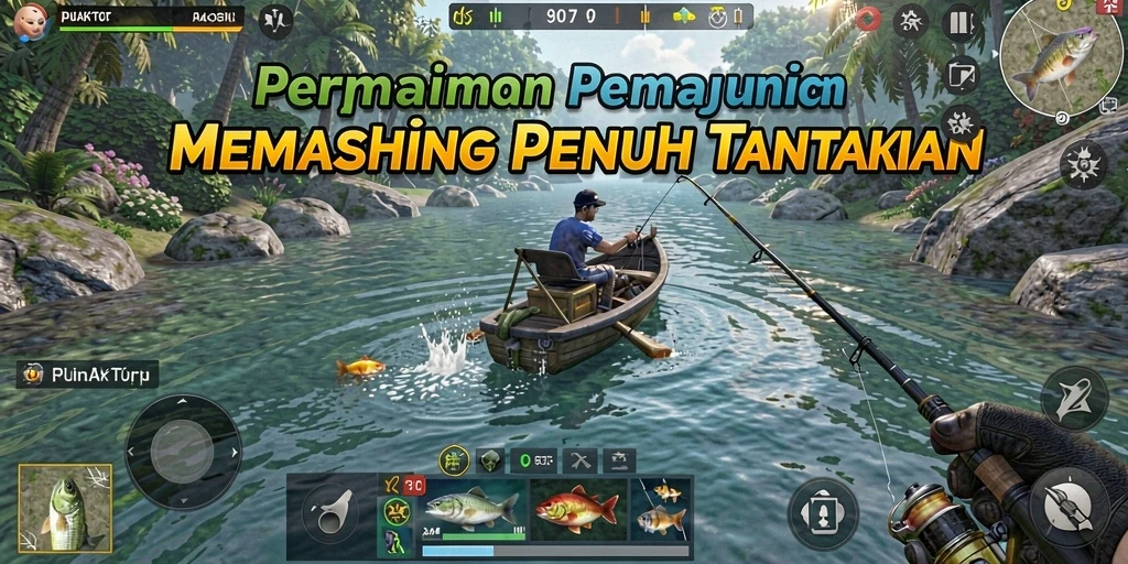 Tampilan gameplay PUNCAKTOTO dengan pengalaman memancing yang menarik.