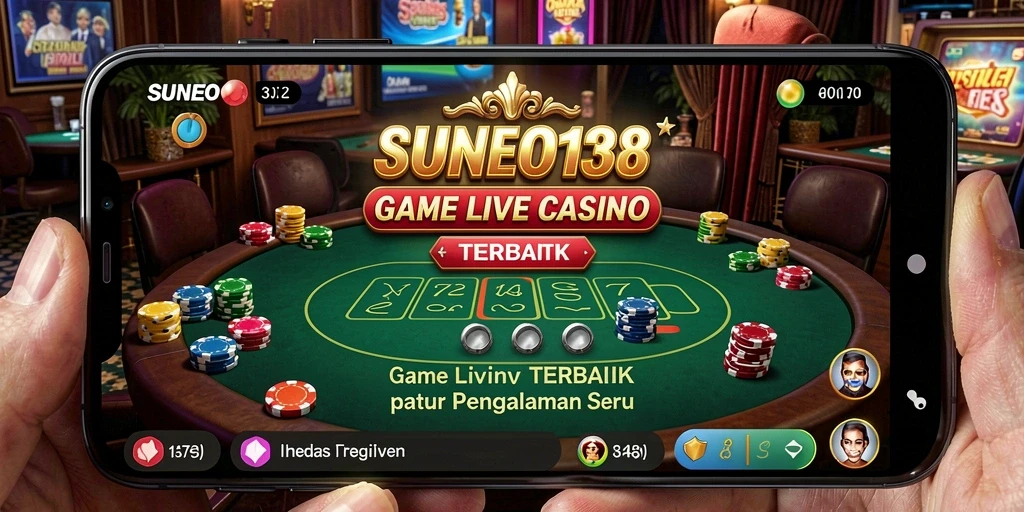Gameplay SUNEO138 dengan dealer langsung dan interaksi seru di Live Casino.