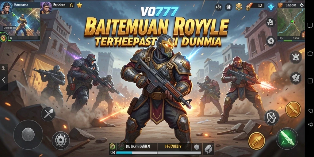 Tampilan menarik dari gameplay seru VO777 Battle Royale.